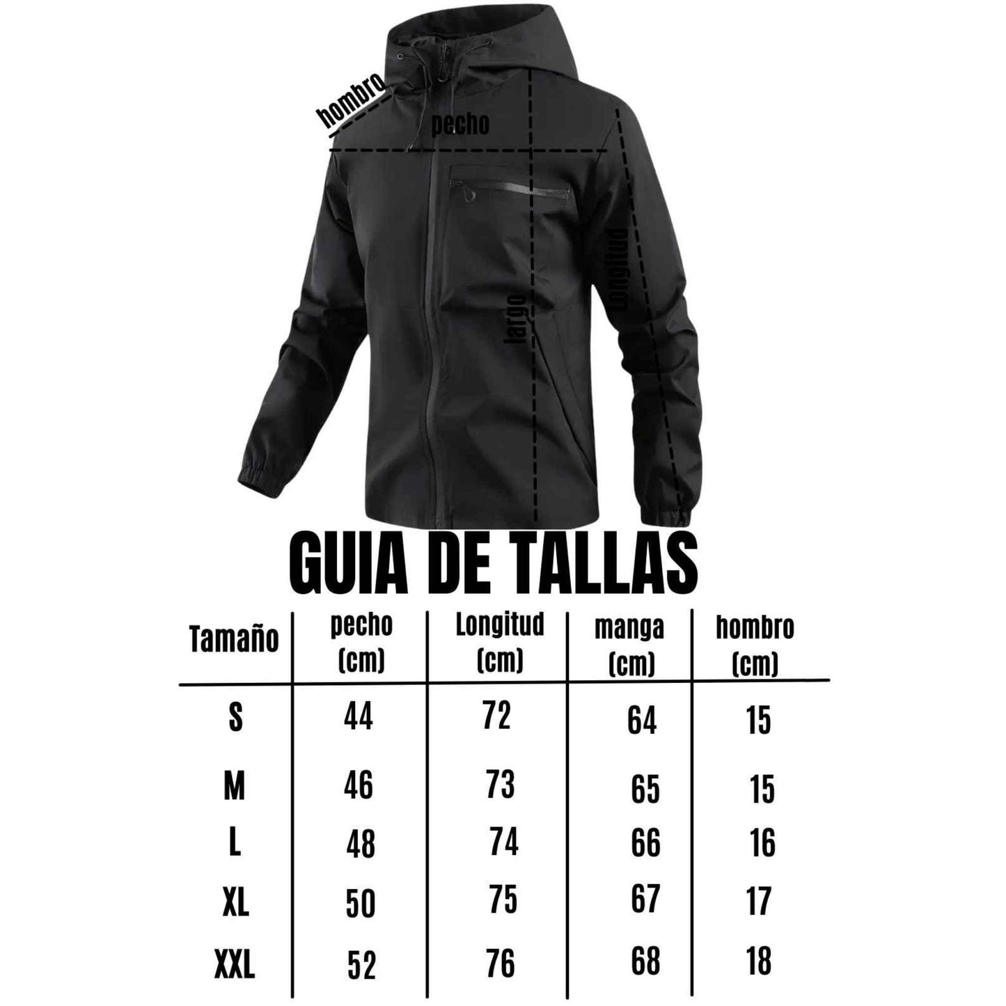 Chaqueta Casual Impermeable